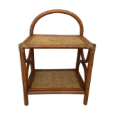 Rattan bedside table