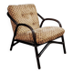Vintage bamboo and rattan armchair
