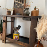 Old wooden workbench