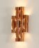 Large tubular copper wall light from the 1960s, Spain.