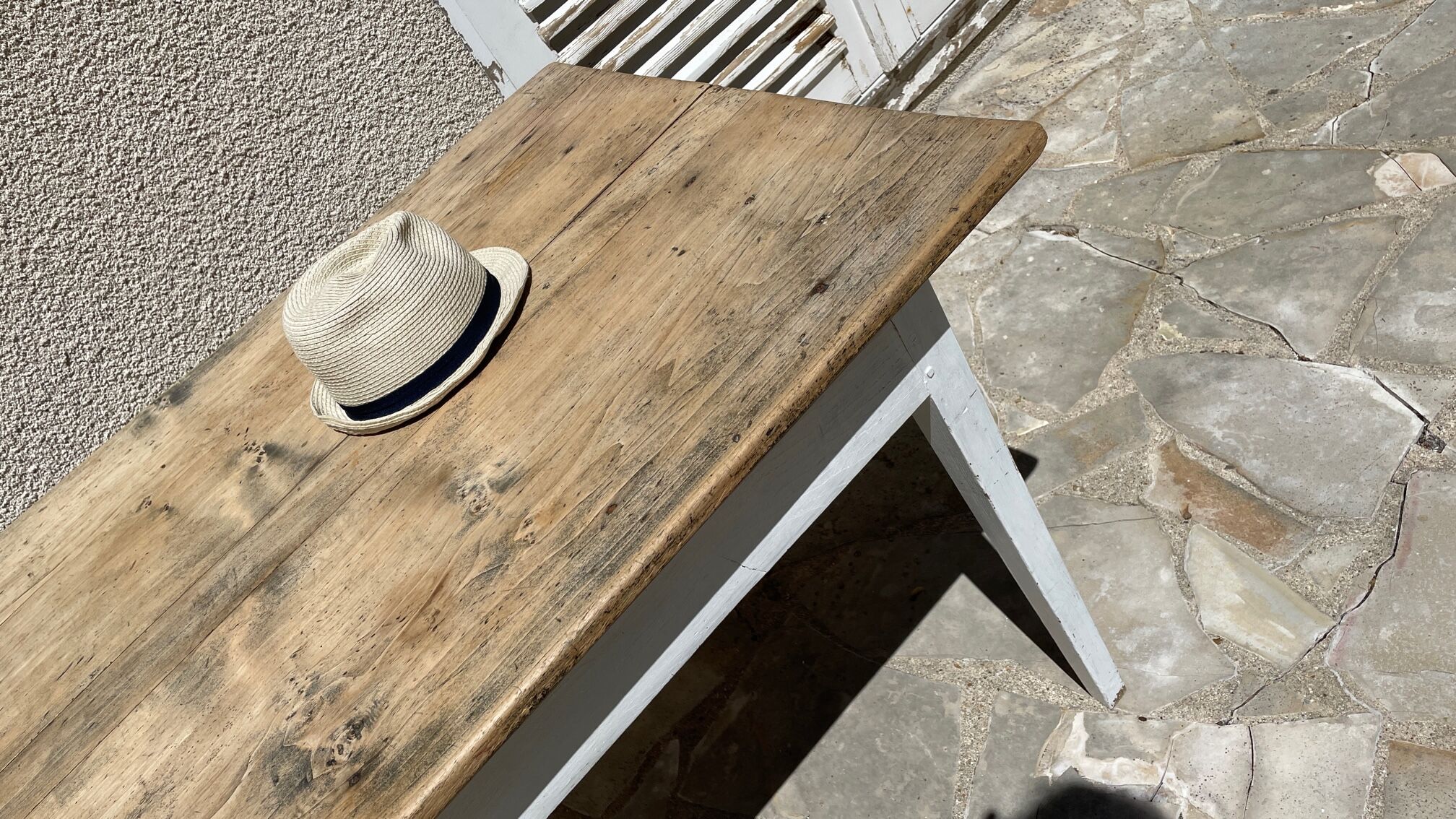Vintage farm table orme top