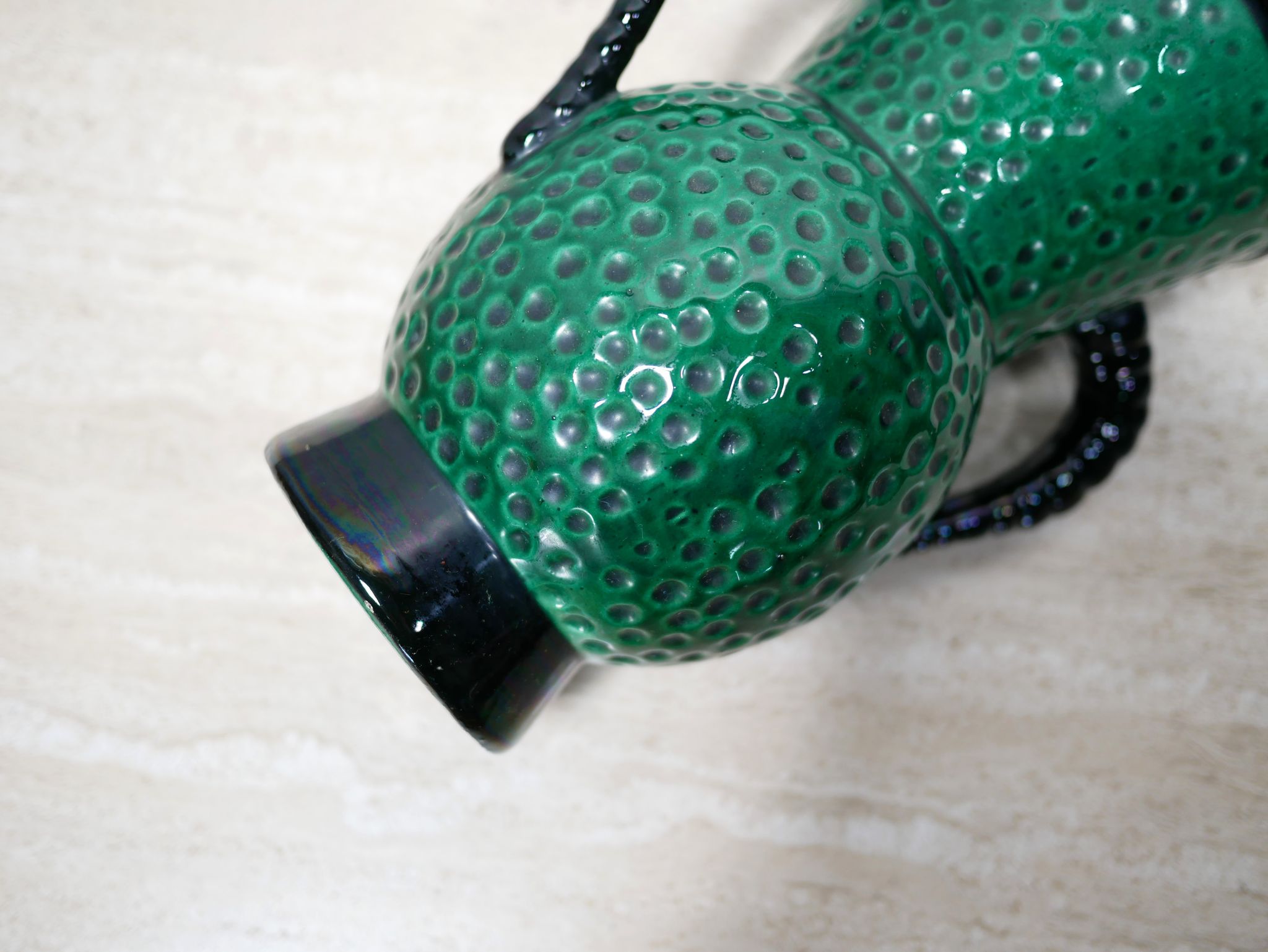Vintage ceramic vase by Blanche Letalle for the Saint Clément factory