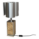 Vintage lamp and lampshade max sauze. 1970. space age