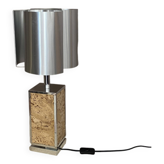 Vintage lamp and lampshade max sauze. 1970. space age