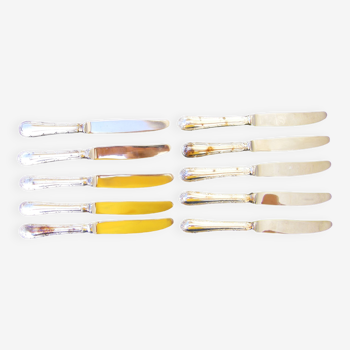 Series of ten knives "ribbon decoration"