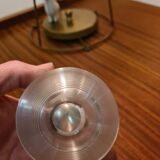 Antique Victorian Glass and Silver Matchpot 1897