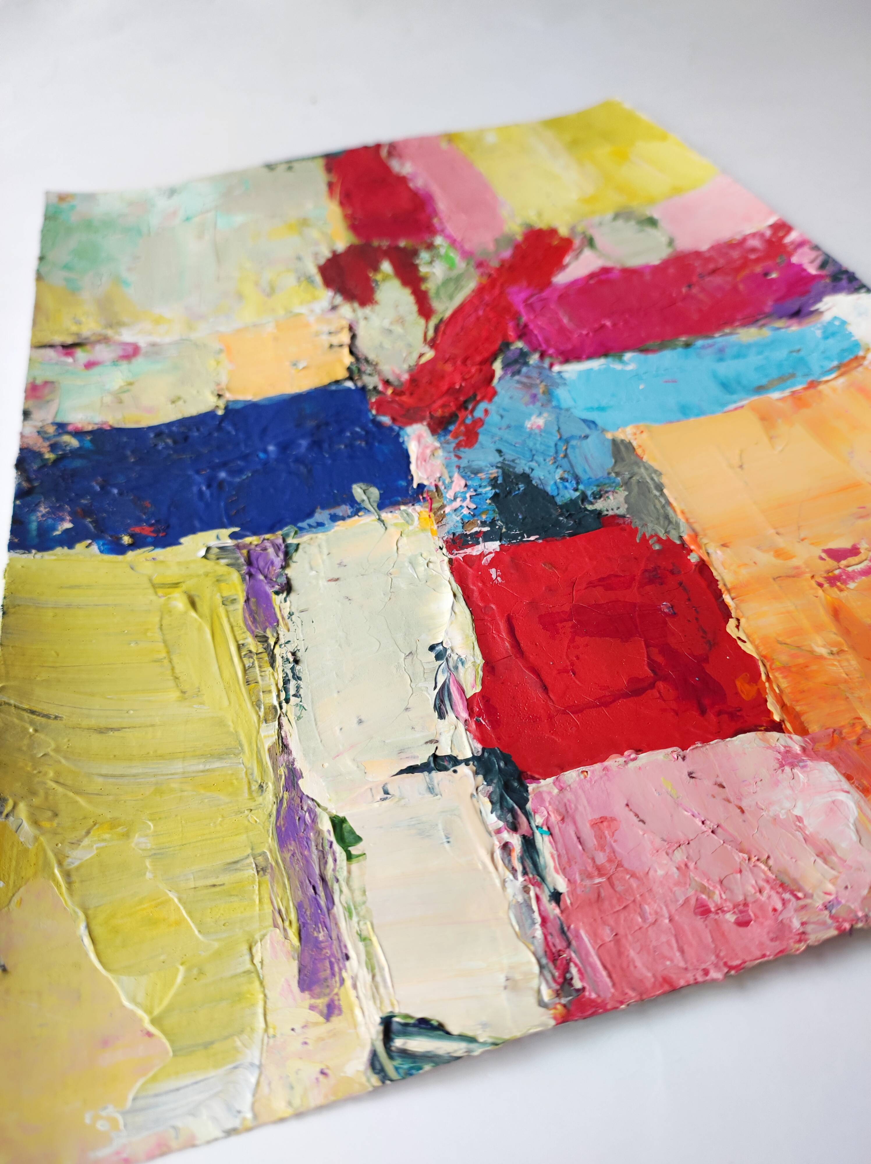 Original painting Modern abstract art Stael