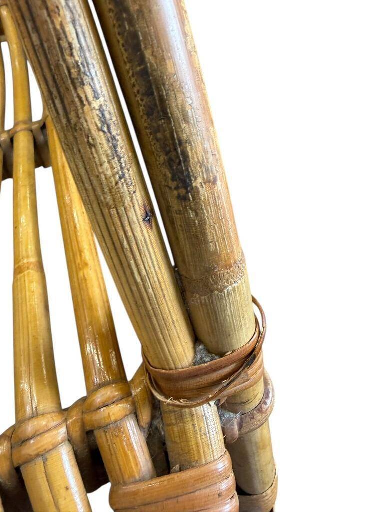 Vintage rattan armchair / single seat armchair / lounge chair