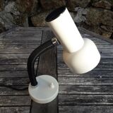 Vintage desk lamp - White and black - 1970-80