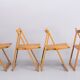 ZMG Thonet Beech wood Folding chairs 1950s