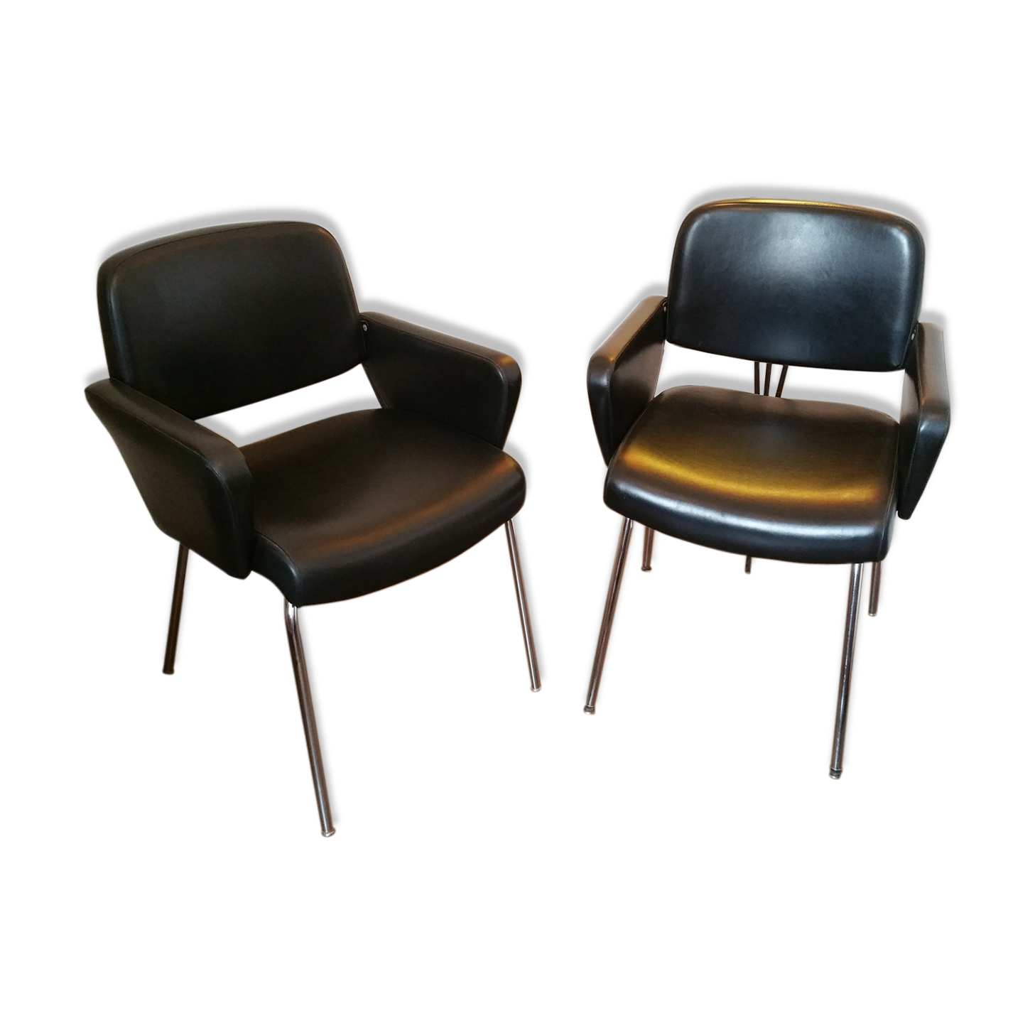 Paire de fauteuils 70's