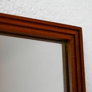 Miroir scandinave vintage en teck, années 1950