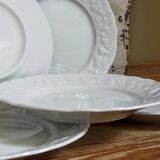 Six vintage Philippe Deshoulières Limoges California porcelain bread plates