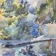 Pair of watercolours signed M.L, early 20th century, Provence