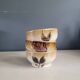 Trio of vintage stoneware bowls