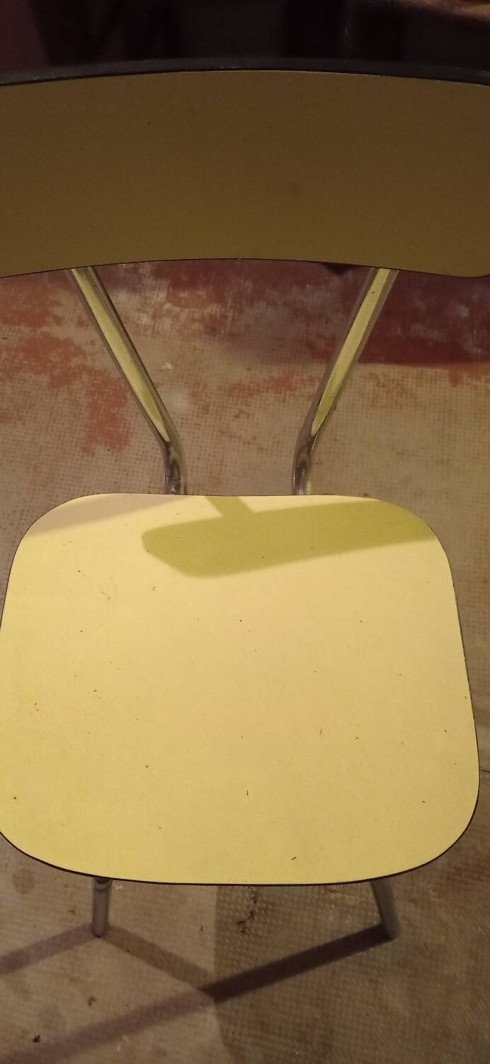Lot de 3 chaises en formica vintage