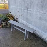 Grey farm bench