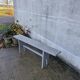 Banc de ferme gris