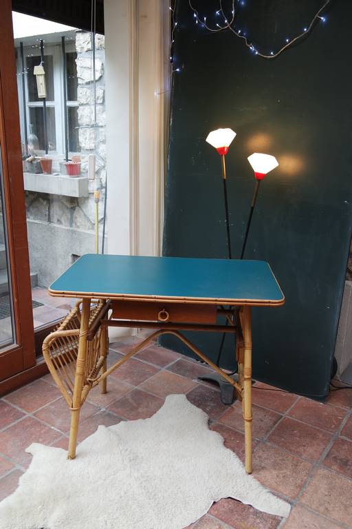 Louis Sognot Rattan Child desk