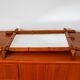 Miroir de barbier en bois effet bambou 55 x 41 cm