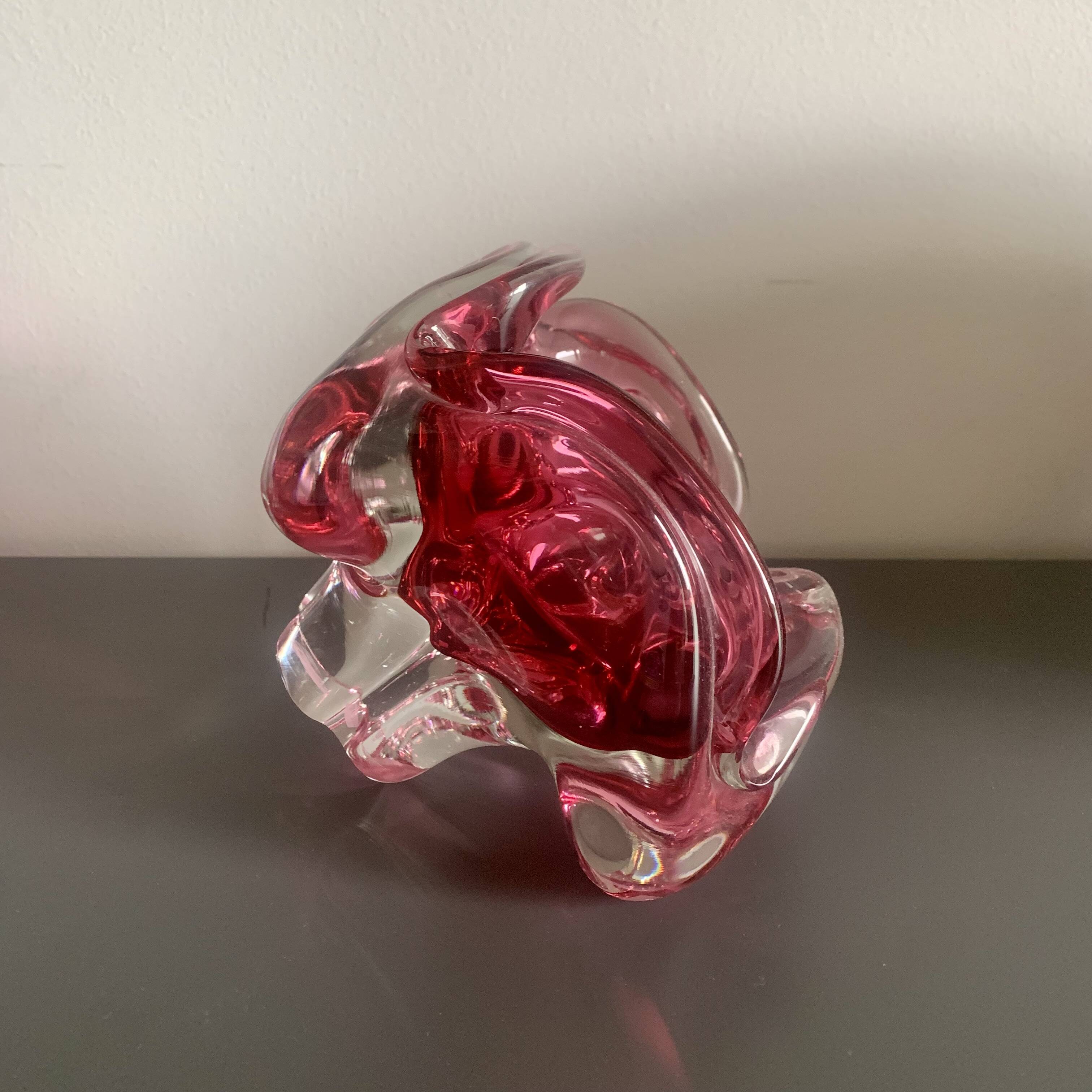 Ashtray by Jozef Hospodka for Chribska Sklarna, 1960s