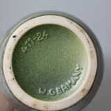 West germany blue green vintage carafe vase