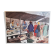 School poster "at the fish merchant" 50s