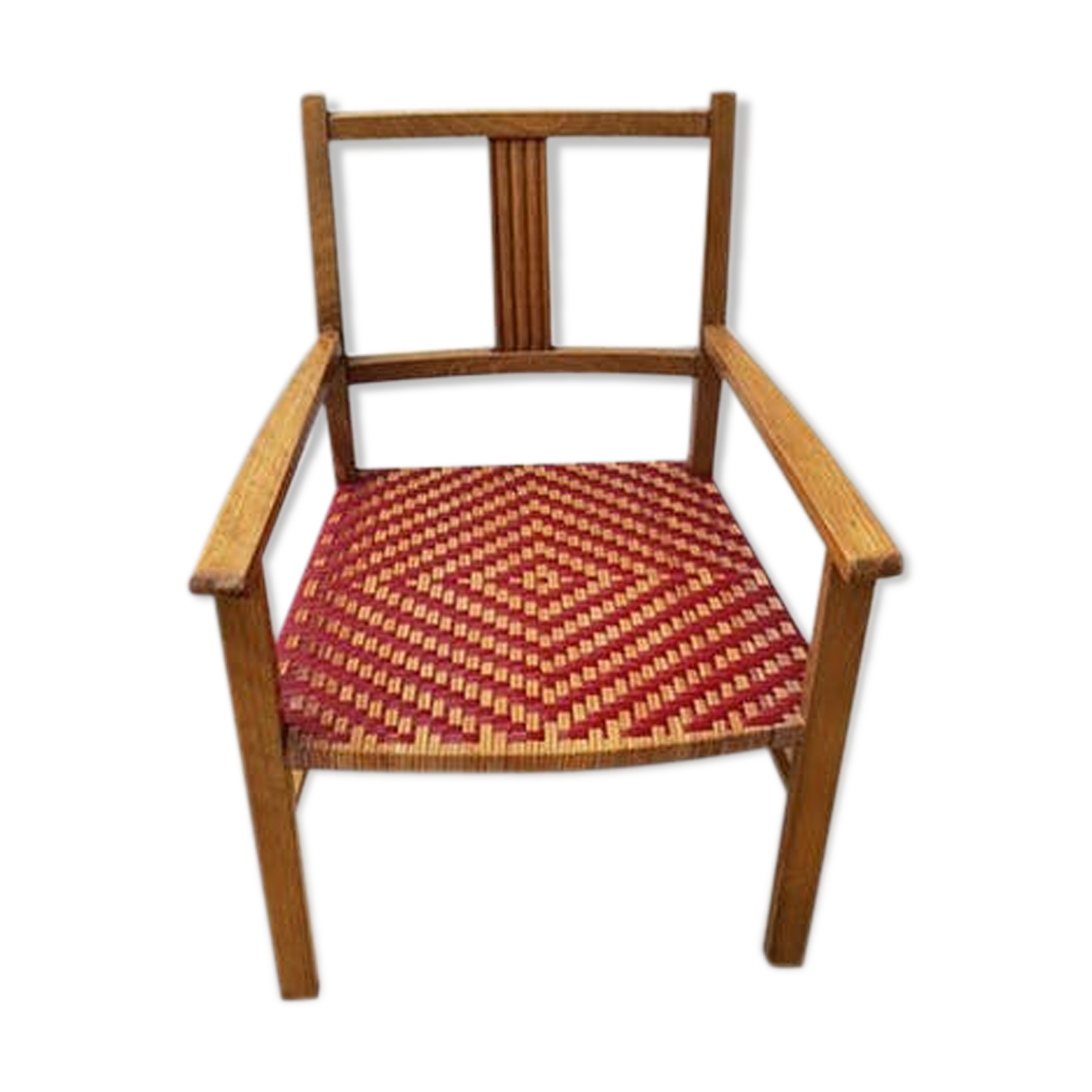 Wood and rattan chair