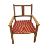 Wood and rattan chair