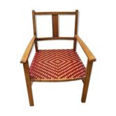 Wood and rattan chair