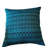 Kachin blue and turquoise cushion cover (RIDA)