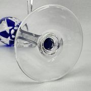 Saint-Louis, 6 Monaco model glasses in coloured crystal, 21.5 cm