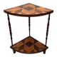 Table d'angle vintage française à étagères, années 1960