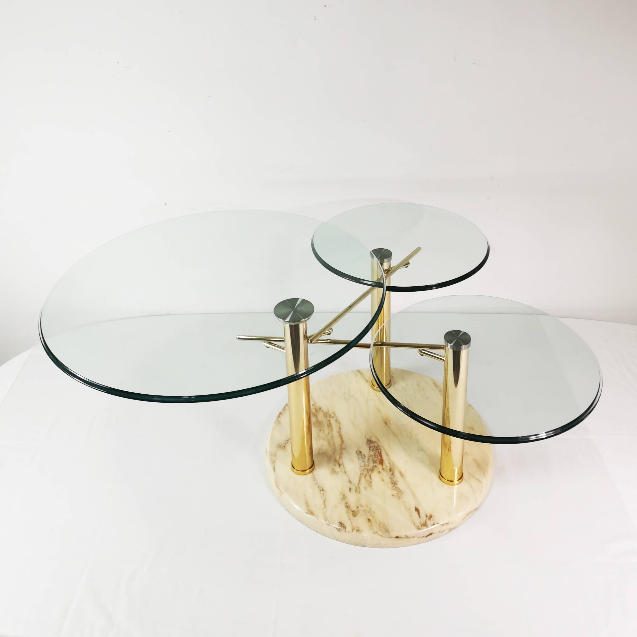 Designer, extendable coffee table, Intermezzo Draner, designed by Georg Appeltshauser, Germany, 1990