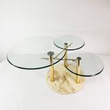 Table basse design et extensible, Intermezzo Drner, conçue par Georg Appeltshauser, Allemagne, 1990