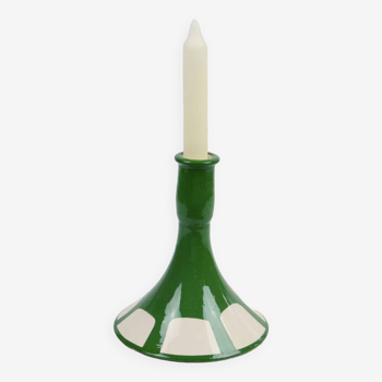 Large Candle Holder - green