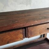 Old workbench with 2 large drawers