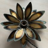 Applique fleur en métal
