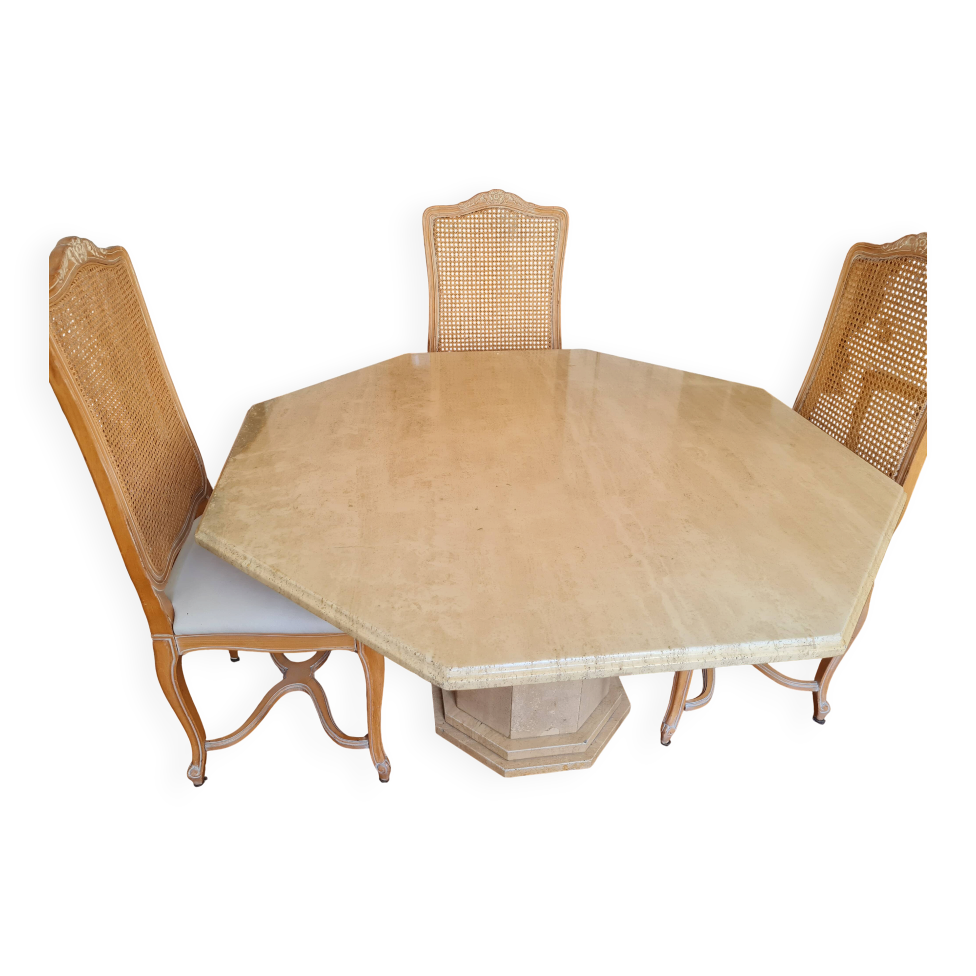 Travertine table