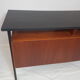 Vintage office design 50s honey and black wood