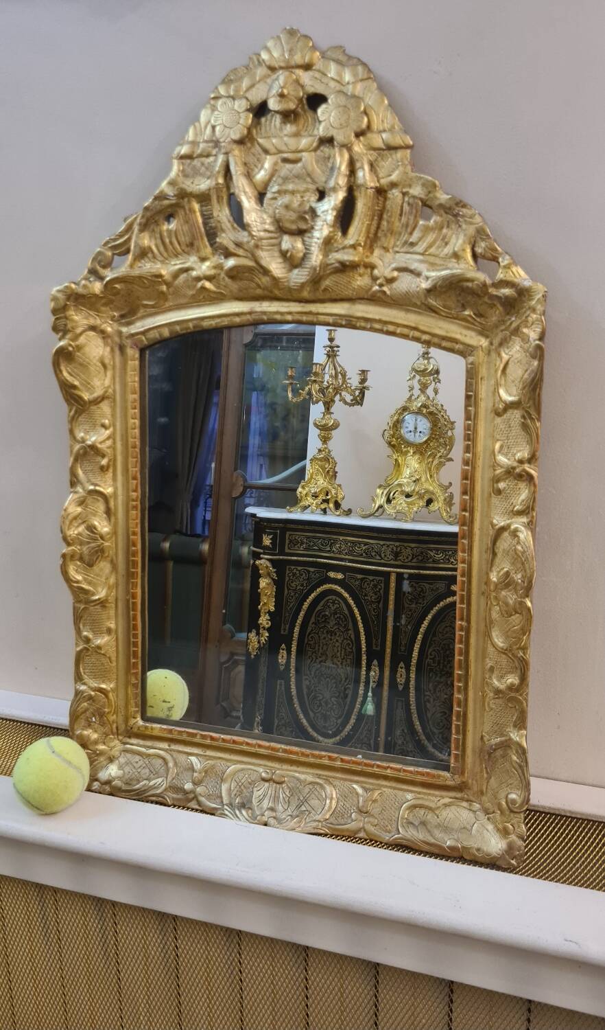 Louis XV period mirror, circa 1760.