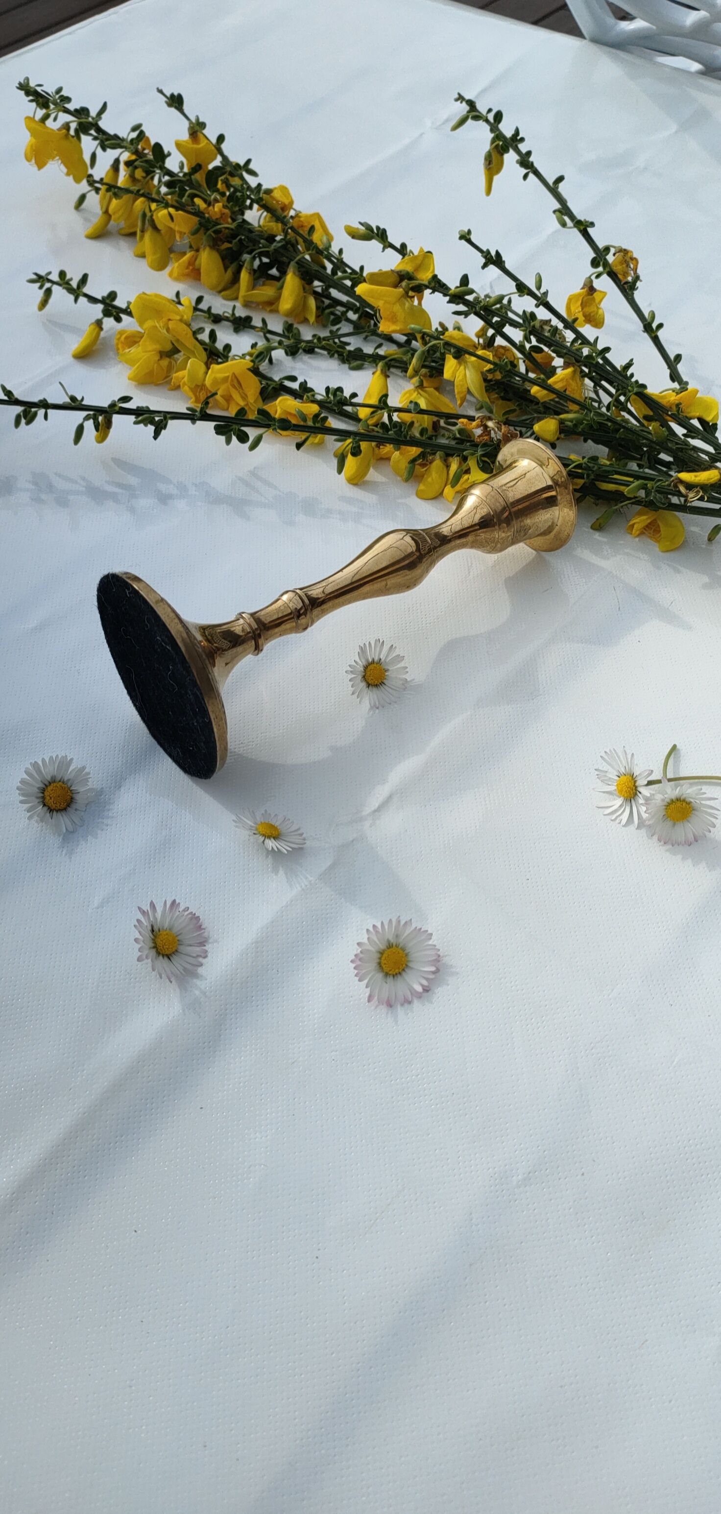 Brass candlestick candle holder