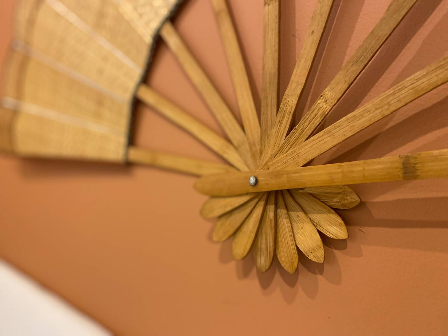 Giant bamboo and cane fan