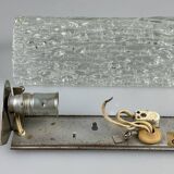 60s 70s wall lamp mirror light Germany Ice Glass Space Age Design