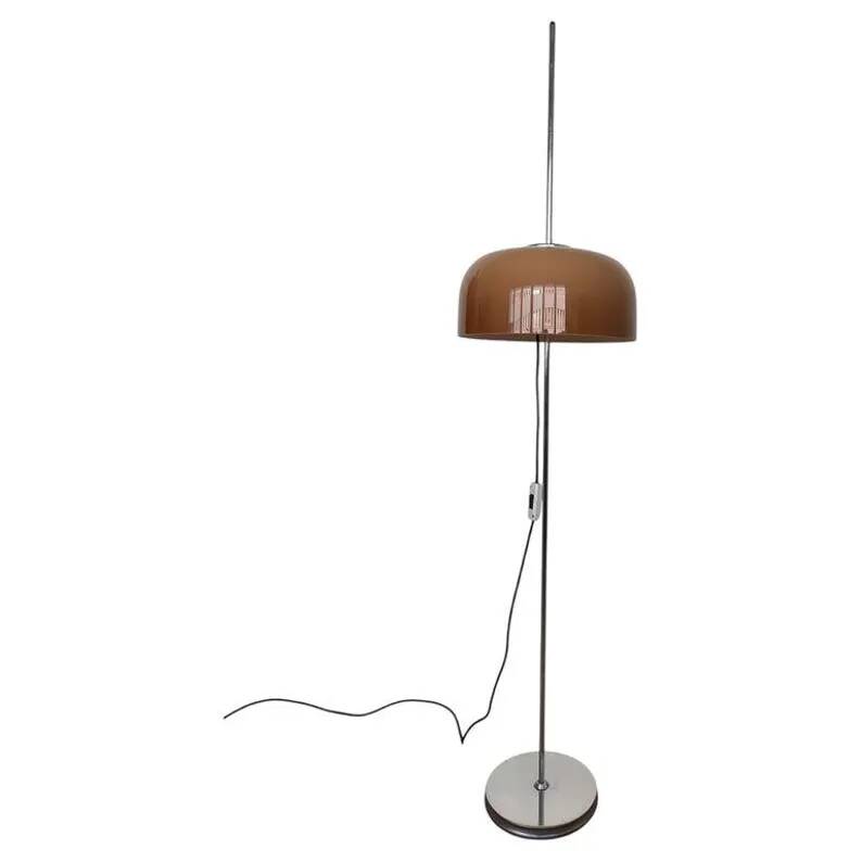 Design mid century Harvey Guzzini Meblo Floor Lamp, Italy 1970s