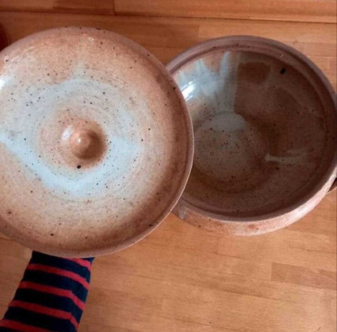 Stoneware soup tureen