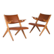 Architectural Armchairs by Arne Hovmand Olsen, Denmark, 1970s, Set of 2