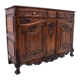 Commode ancienne sur pattes de lion, Europe occidentale, vers 1880. Après rénovation.