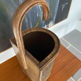 Vintage rattan umbrella door