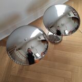 Paire de lampes champignon design Robert Sonneman 1989